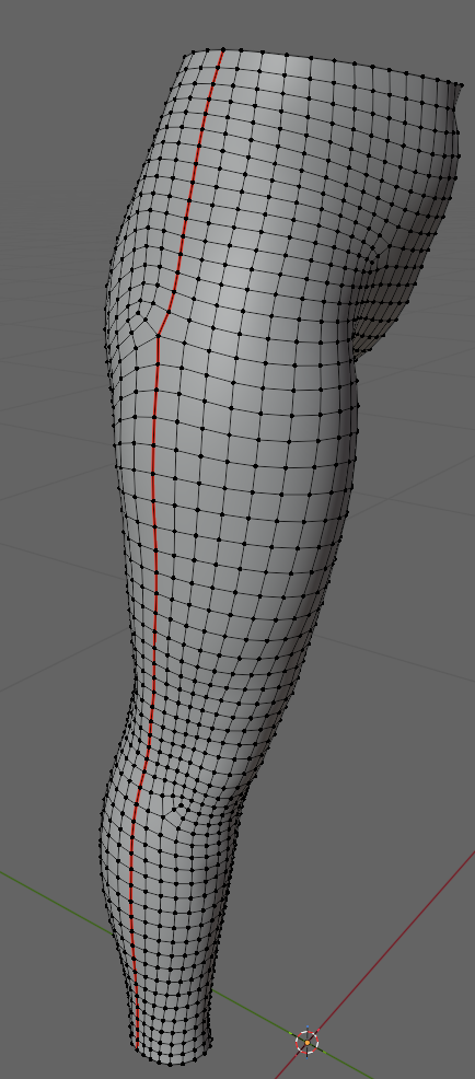 Leg Seam Marked