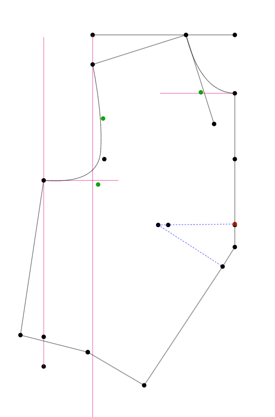 Bust Dart Moved to Center Front