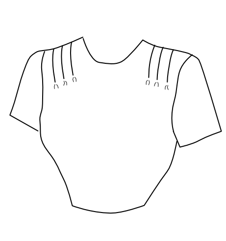 Dart Tucks Sewn